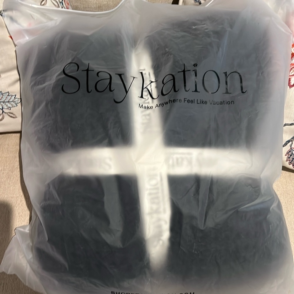 Snuggly, cozy, black waffle throw by Instagram infl , Krista Horton.